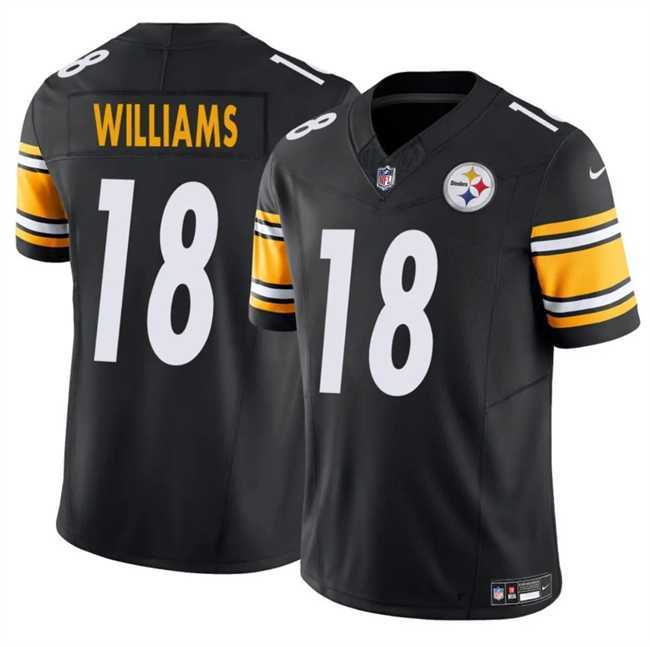 Men & Women & Youth Pittsburgh Steelers #18 Mike Williams Black 2024 F.U.S.E. Vapor Untouchable Limited Stitched Jersey